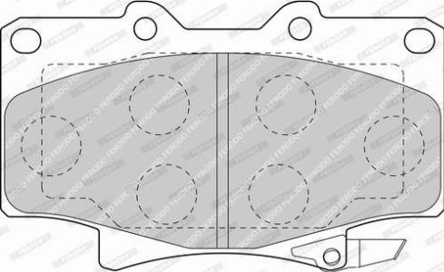 Ferodo FDB1502-D - Brake Pad Set, disc brake autospares.lv