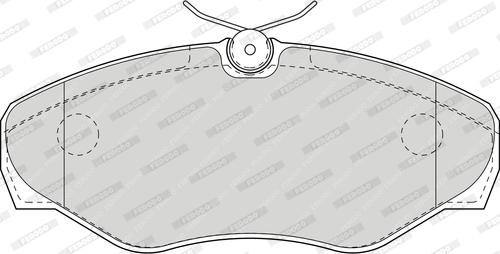 Ferodo FDB1515 - Brake Pad Set, disc brake autospares.lv