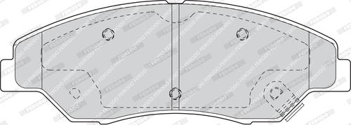 Ferodo FDB1536 - Brake Pad Set, disc brake autospares.lv