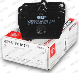 Ferodo FDB1531 - Brake Pad Set, disc brake autospares.lv