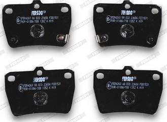 Ferodo FDB1531 - Brake Pad Set, disc brake autospares.lv