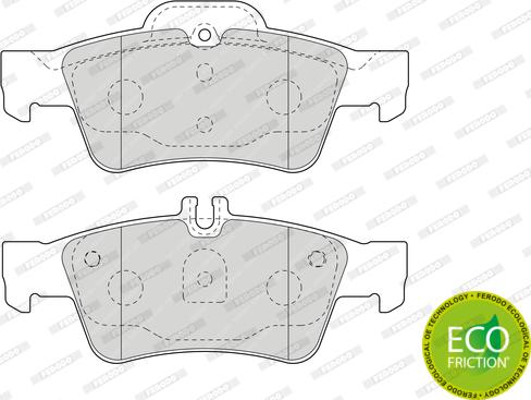 Ferodo FDB1526 - Brake Pad Set, disc brake autospares.lv