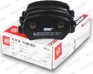 Ferodo FDB1521 - Brake Pad Set, disc brake autospares.lv