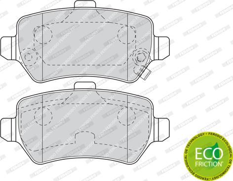 Ferodo FDB1521 - Brake Pad Set, disc brake autospares.lv