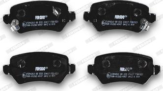 Ferodo FDB1521 - Brake Pad Set, disc brake autospares.lv