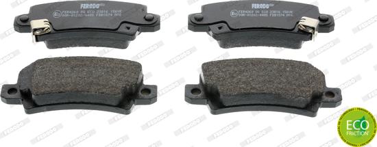 Ferodo FDB1574 - Brake Pad Set, disc brake autospares.lv