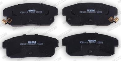 Ferodo FDB1691-D - Brake Pad Set, disc brake autospares.lv