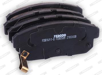 Ferodo FDB1691-D - Brake Pad Set, disc brake autospares.lv