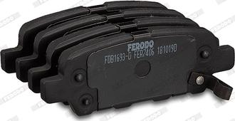 Ferodo FDB1693-D - Brake Pad Set, disc brake autospares.lv