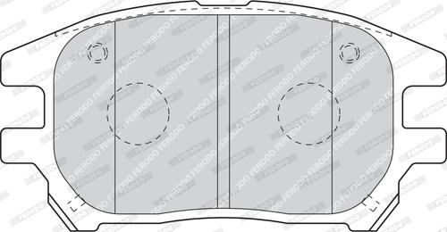 Ferodo FDB1697 - Brake Pad Set, disc brake autospares.lv