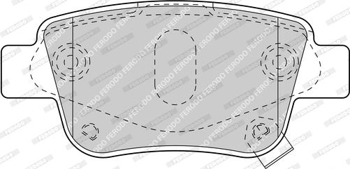 Ferodo FDB1649-D - Brake Pad Set, disc brake autospares.lv