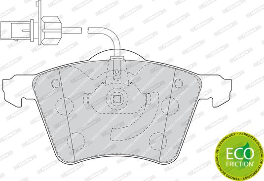 Ferodo FDB1654 - Brake Pad Set, disc brake autospares.lv