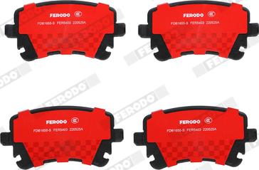 Ferodo FDB1655-S - Brake Pad Set, disc brake autospares.lv