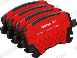 Ferodo FDB1655-S - Brake Pad Set, disc brake autospares.lv