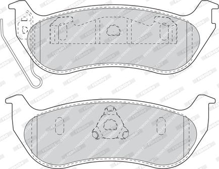 Ferodo FDB1660 - Brake Pad Set, disc brake autospares.lv