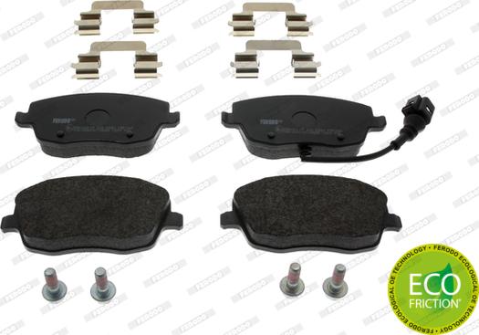 Ferodo FDB1662 - Brake Pad Set, disc brake autospares.lv