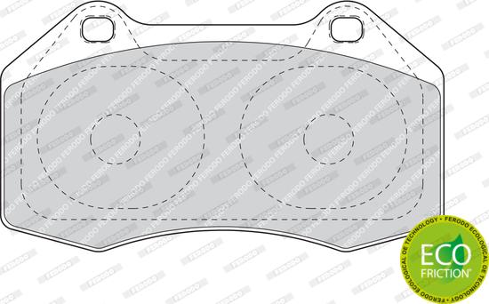 Ferodo FDB1667 - Brake Pad Set, disc brake autospares.lv