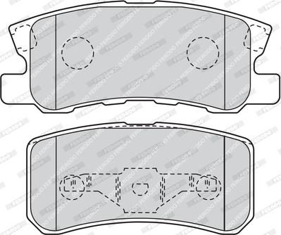 Ferodo FDB1604 - Brake Pad Set, disc brake autospares.lv