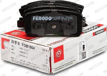 Ferodo FDB1604 - Brake Pad Set, disc brake autospares.lv