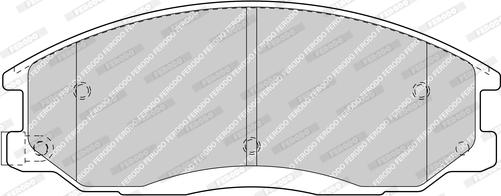 Ferodo FDB1605-D - Brake Pad Set, disc brake autospares.lv