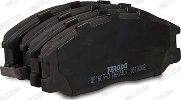 Ferodo FDB1605-D - Brake Pad Set, disc brake autospares.lv