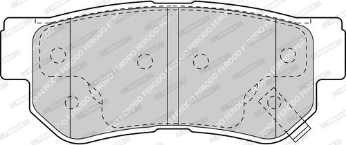 Ferodo FDB1606-D - Brake Pad Set, disc brake autospares.lv