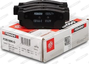 Ferodo FDB1606-D - Brake Pad Set, disc brake autospares.lv