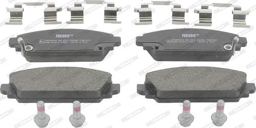 Ferodo FDB1601 - Brake Pad Set, disc brake autospares.lv