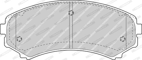 Ferodo FDB1603-D - Brake Pad Set, disc brake autospares.lv