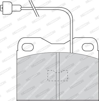 Ferodo FDB160 - Brake Pad Set, disc brake autospares.lv