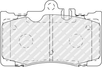 Ferodo FDB1688 - Brake Pad Set, disc brake autospares.lv