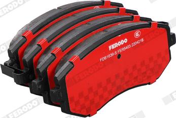 Ferodo FDB1639-S - Brake Pad Set, disc brake autospares.lv