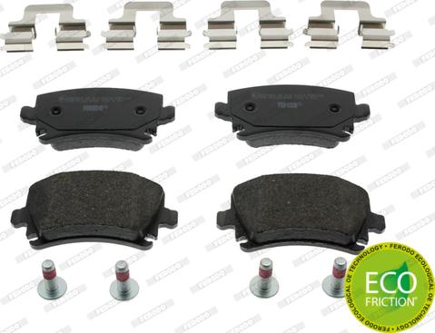 Ferodo FDB1636 - Brake Pad Set, disc brake autospares.lv