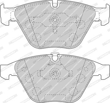 Ferodo FDB1628-D - Brake Pad Set, disc brake autospares.lv