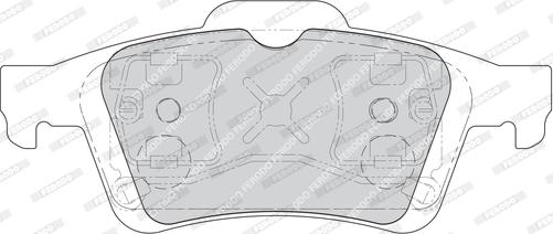 Ferodo FDB1675 - Brake Pad Set, disc brake autospares.lv