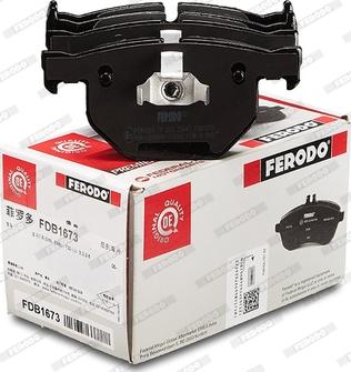 Ferodo FDB1673 - Brake Pad Set, disc brake autospares.lv