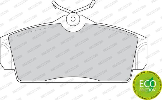 Ferodo FDB1096 - Brake Pad Set, disc brake autospares.lv