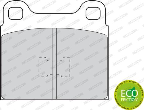 Ferodo FDB105 - Brake Pad Set, disc brake autospares.lv