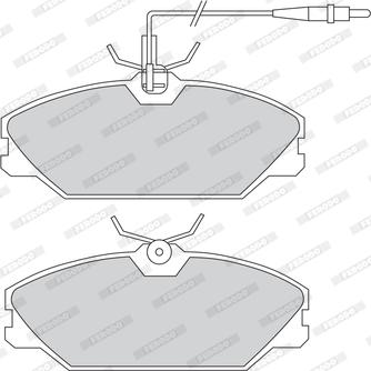 Ferodo FDB1085 - Brake Pad Set, disc brake autospares.lv