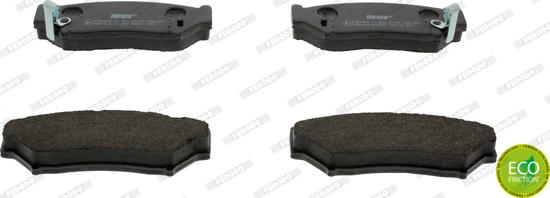 Ferodo FDB1020 - Brake Pad Set, disc brake autospares.lv