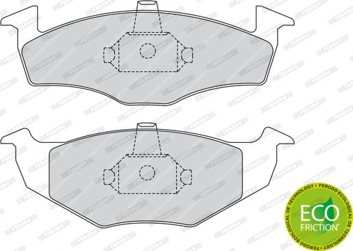Ferodo FDB1101 - Brake Pad Set, disc brake autospares.lv