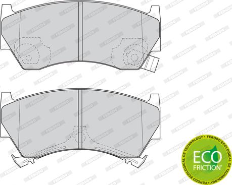 Ferodo FDB1103 - Brake Pad Set, disc brake autospares.lv