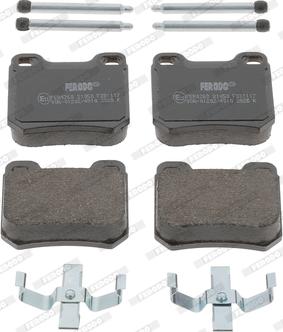 Ferodo FDB1117B - Brake Pad Set, disc brake autospares.lv