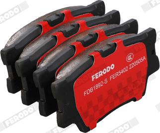 Ferodo FDB1892-S - Brake Pad Set, disc brake autospares.lv