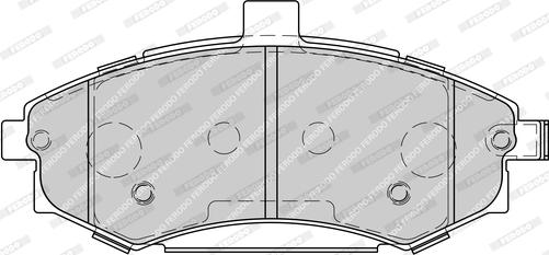 Ferodo FDB1840-D - Brake Pad Set, disc brake autospares.lv