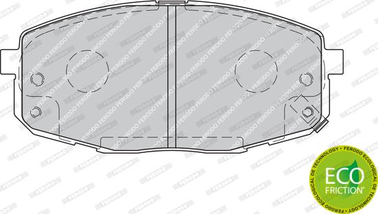 Ferodo FDB1869 - Brake Pad Set, disc brake autospares.lv