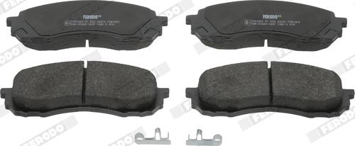 Ferodo FDB1863 - Brake Pad Set, disc brake autospares.lv