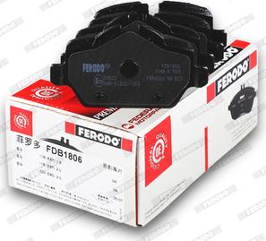 Ferodo FDB1806 - Brake Pad Set, disc brake autospares.lv