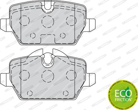 Ferodo FDB1806 - Brake Pad Set, disc brake autospares.lv