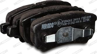 Ferodo FDB1839 - Brake Pad Set, disc brake autospares.lv